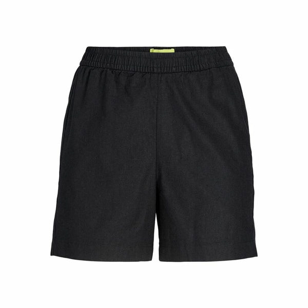 Jack & Jones Damen-Sportshorts Schwarz Leinen für Komfort - Sport Freizeit