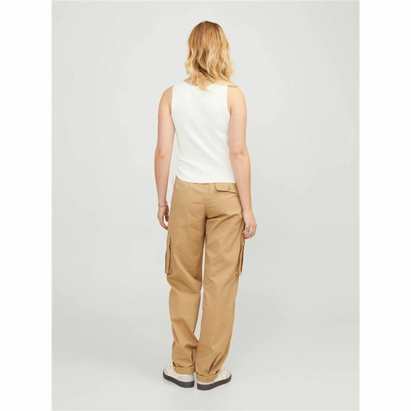 Jack & Jones Jxdahlia Top Knit Weiß Baumwolle Damen - Mode Accessoires