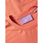 Jack & Jones Jxpaige Kurzarm-T-Shirt aus Baumwolle Orange - Mode Accessoires
