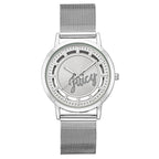 Juicy Couture Damenuhr Edelstahl Silberfarben 36 mm - Mode & Accessoires