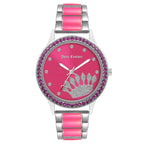 Juicy Couture Damenuhr JC1335SVHP Silber Ø 38 mm bunt - Mode & Accessoires