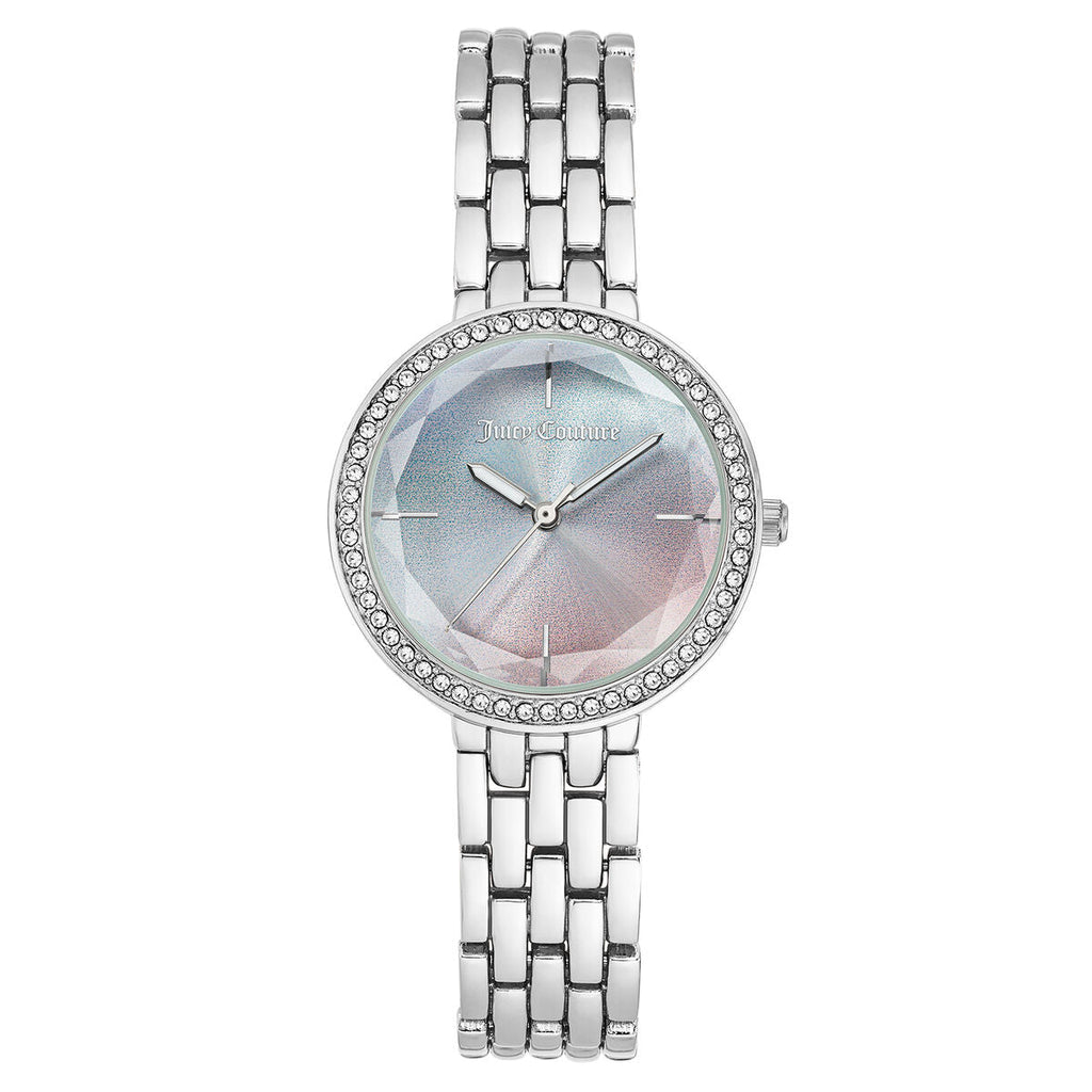 Juicy Couture Damenuhr Silberfarben 32 mm mit Metallarmband - Mode & Accessoires