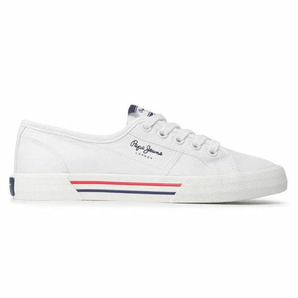 Laufschuhe für Damen Pepe Jeans Brady Basic Weiß - Sport & Freizeit