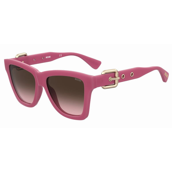 Moschino Damensonnenbrille MOS131-S-MU1 Braun Rosa UV400 - Mode & Accessoires