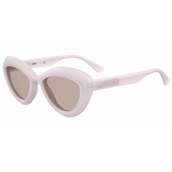 Moschino Damensonnenbrille Rosa UV400 Polycarbonat 55 mm - Mode & Accessoires