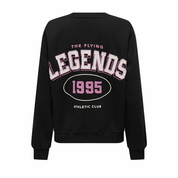 Only Damen Sweater ohne Kapuze Schwarz komfortabel - Mode & Accessoires