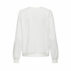 Only Damen Sweater ohne Kapuze Weiss atmungsaktiv komfortabel - Mode & Accessoires