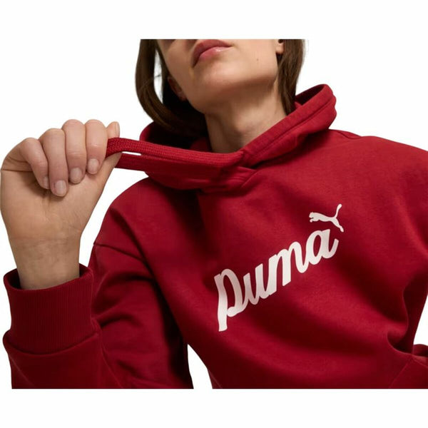 Puma Essentials+ Script Damen Sweater mit Kapuze - Mode & Accessoires