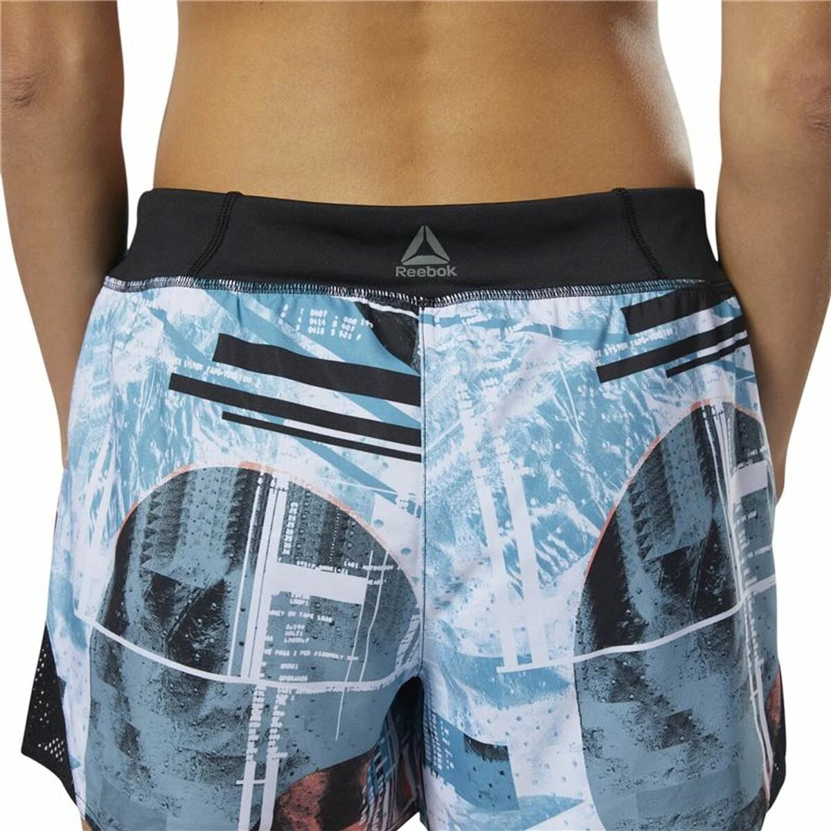 Damen-Sportshorts Reebok Wor Moonshift Himmelsblau – Produktansicht 5