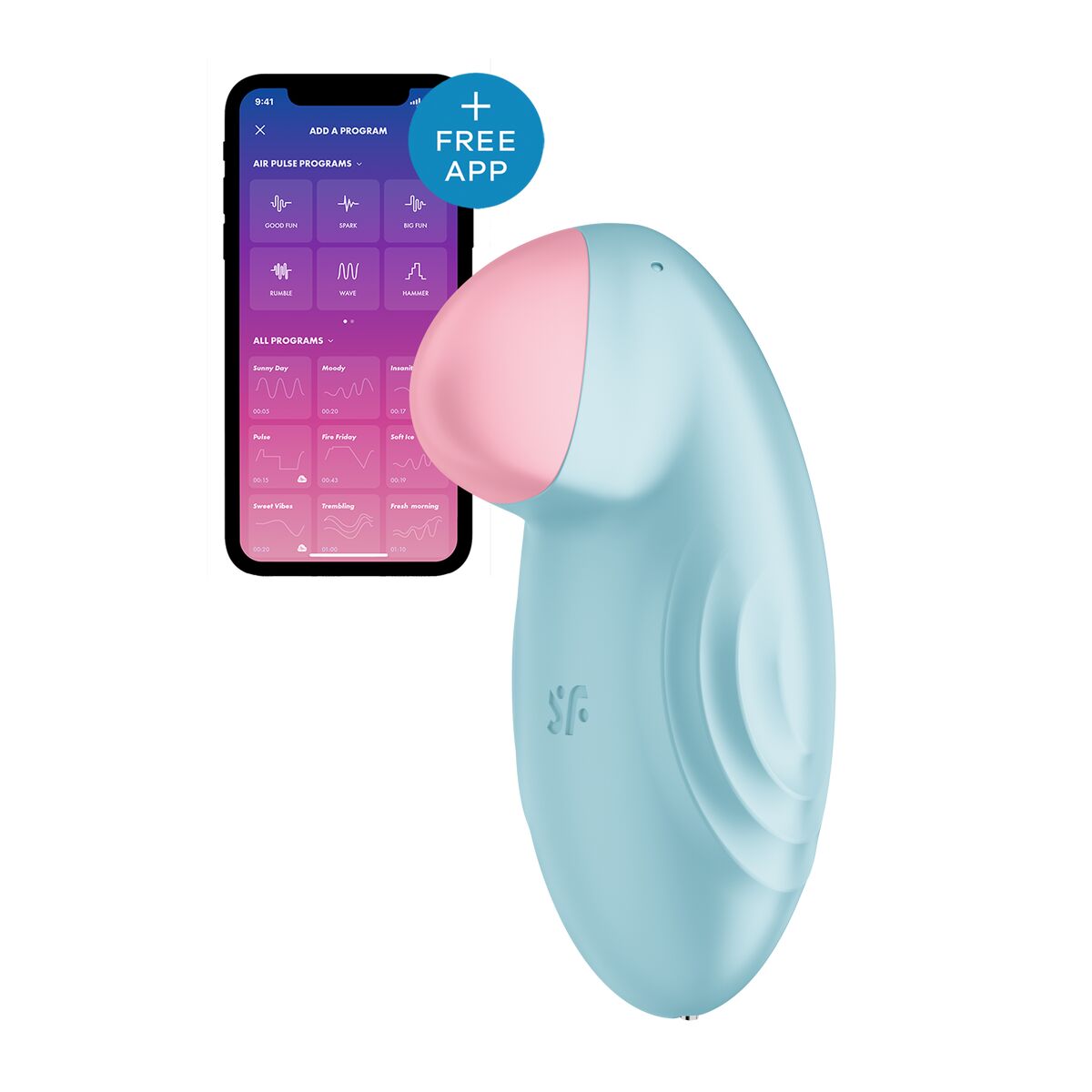 Satisfyer Blau Vibrator hochwertiges Silikon diskret