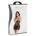 Schwarzes Nylonkleid S Pleasures Einheitsgröße Erotik