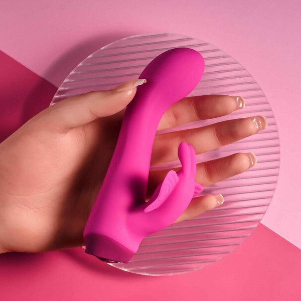 Selopa BUTTERFLY LOVE G-Punkt Vibrator Rosa Silikon aufladbar - Erotik Shop