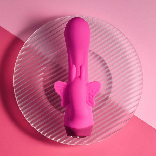 Selopa BUTTERFLY LOVE G-Punkt Vibrator Rosa Silikon aufladbar - Erotik Shop
