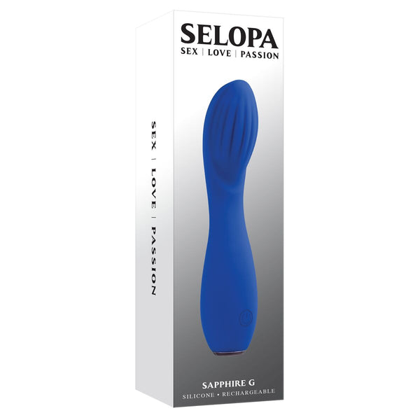 Selopa G-Punkt Vibrator Blau - Flexibel wasserfest leise - Erotik Shop