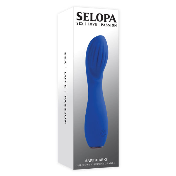 Selopa G-Punkt Vibrator Blau - Flexibel wasserfest leise - Erotik Shop