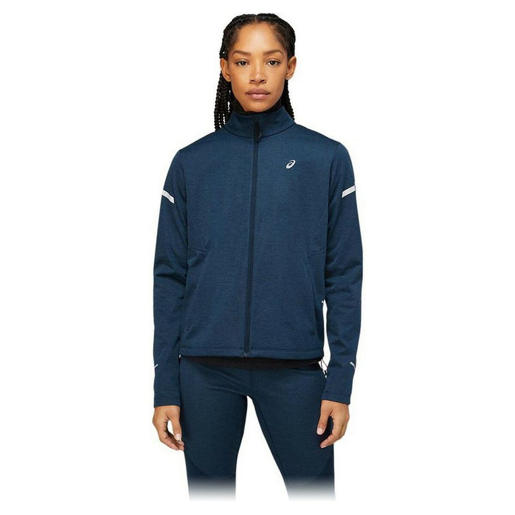 Sportjacke für Frauen Asics Lite-Show Marineblau - Sport & Freizeit