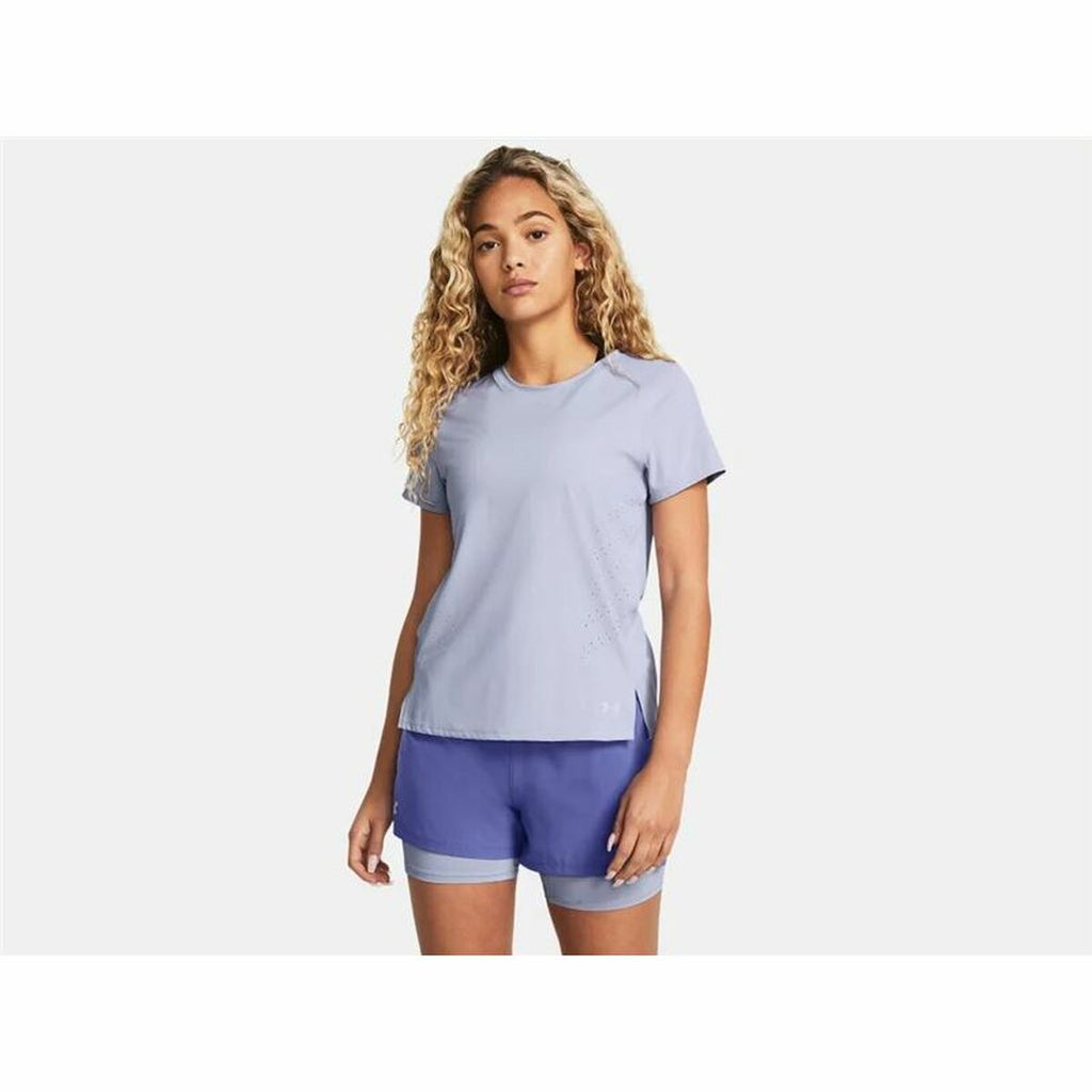T-Shirt Under Armour Launch Elite SS Lila - Sport & Freizeit