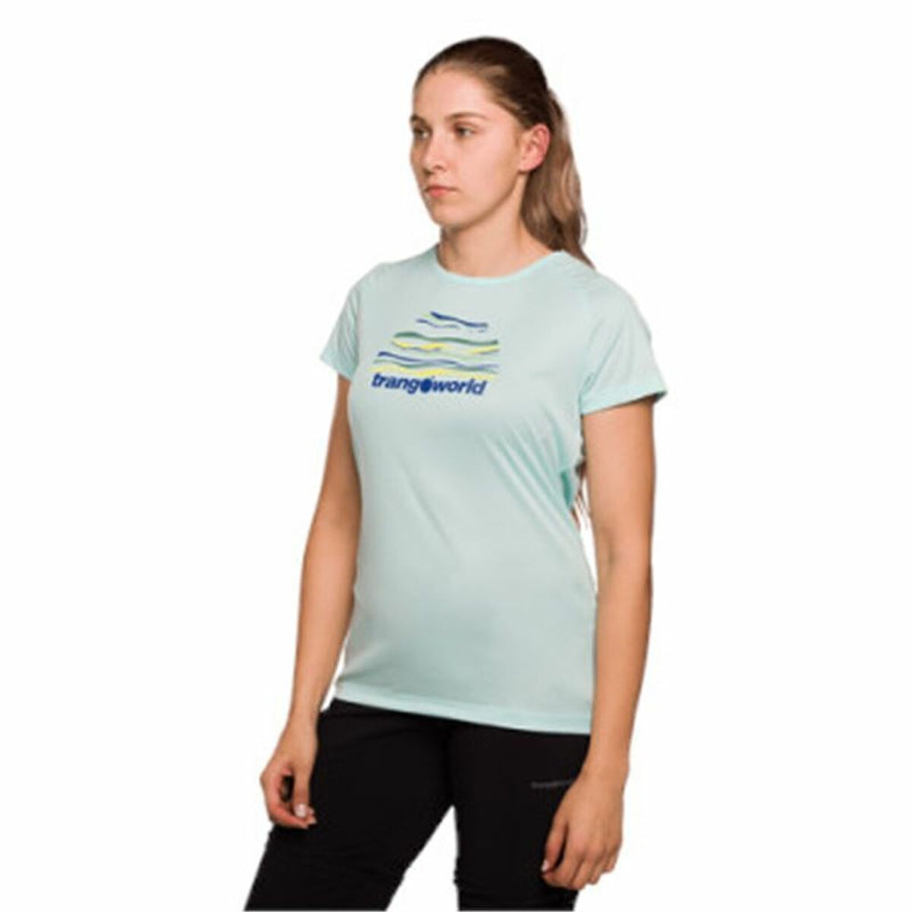 Trangoworld Damen Kurzarm-T-Shirt Aquamarin Sportlich - Sport & Freizeit