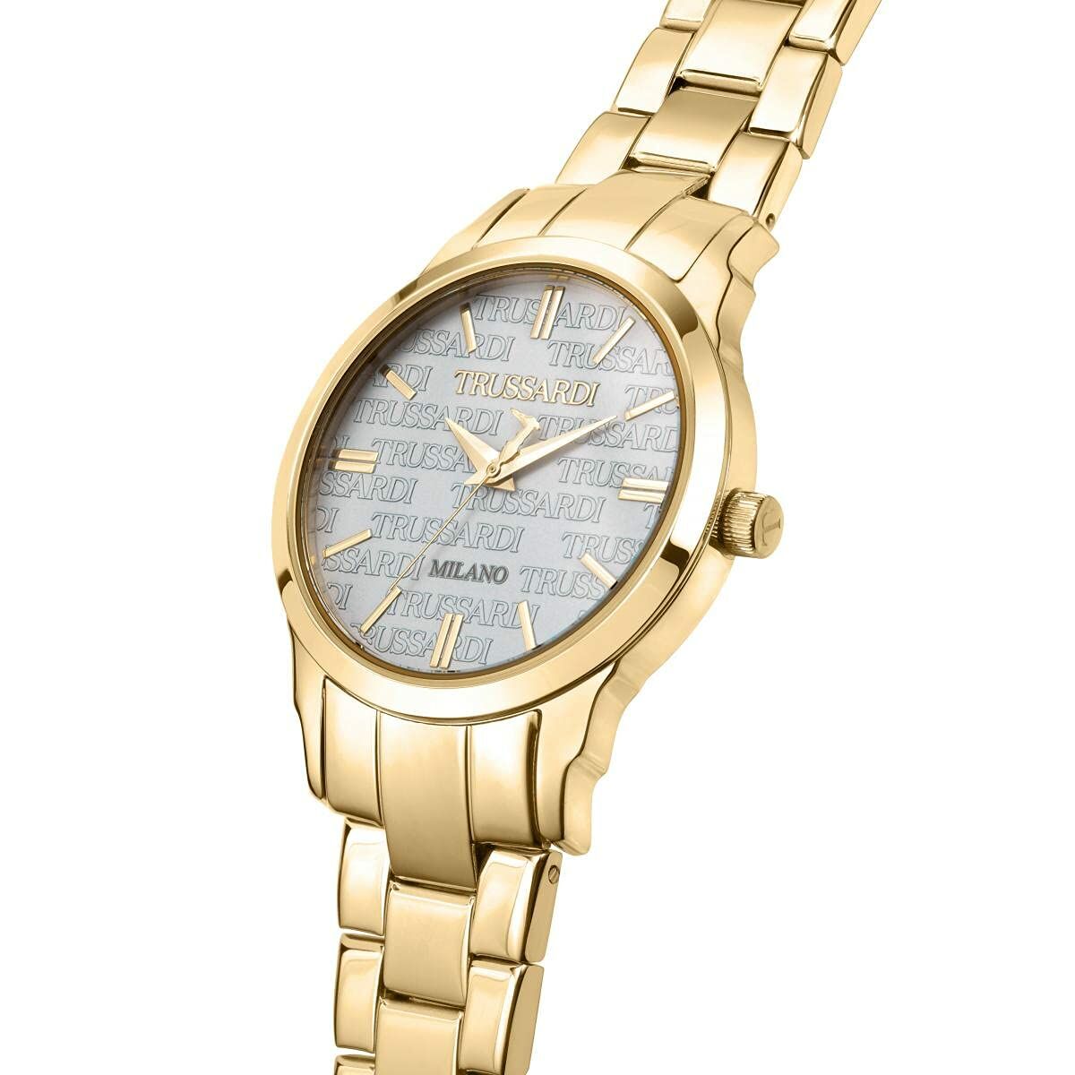 Trussardi Damenuhr – Elegantes Design Mit Goldfarbenem Armband