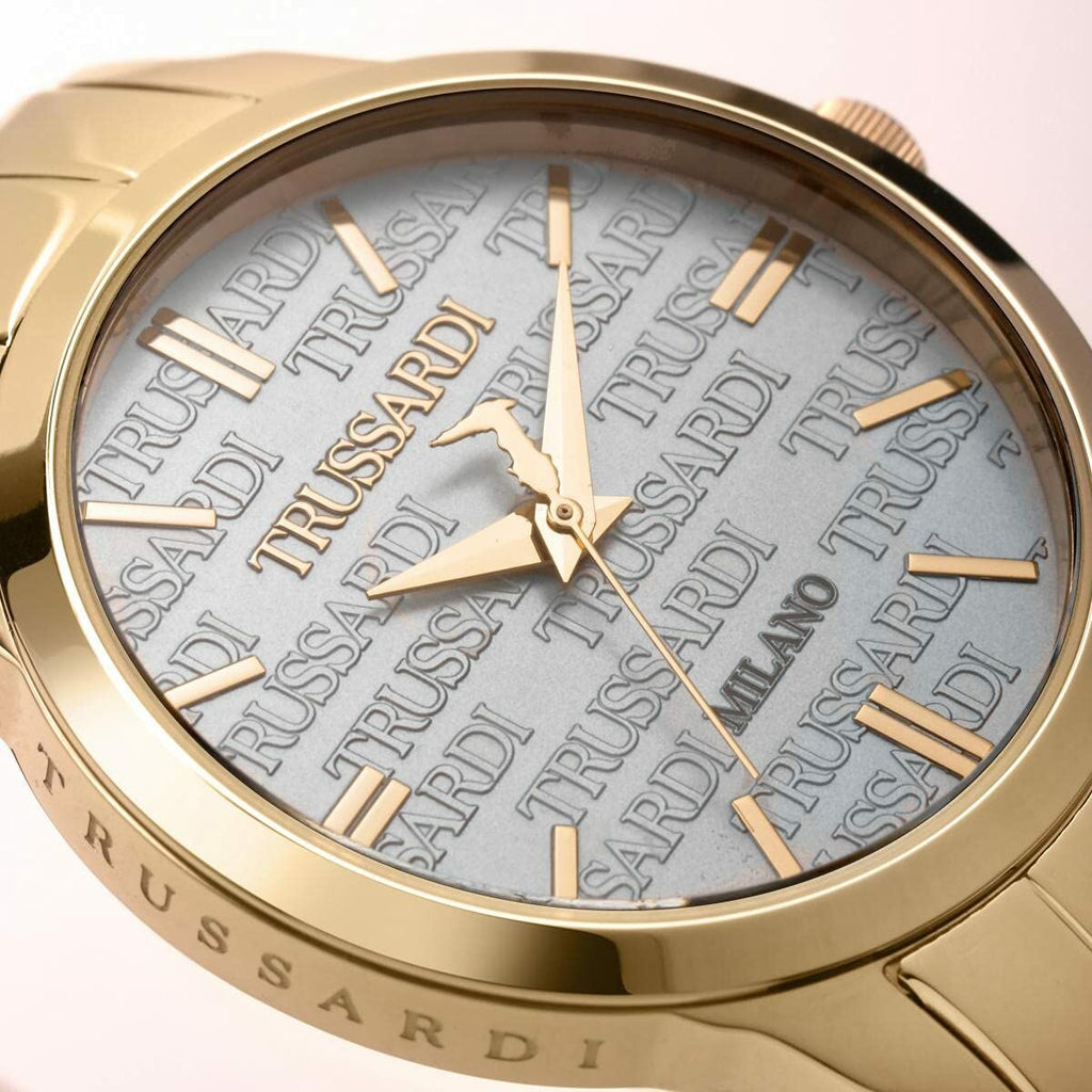 Trussardi Damenuhr – Elegantes Design Mit Goldfarbenem Armband