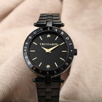 Trussardi Damenuhr – Elegantes Design Schwarz 34 mm