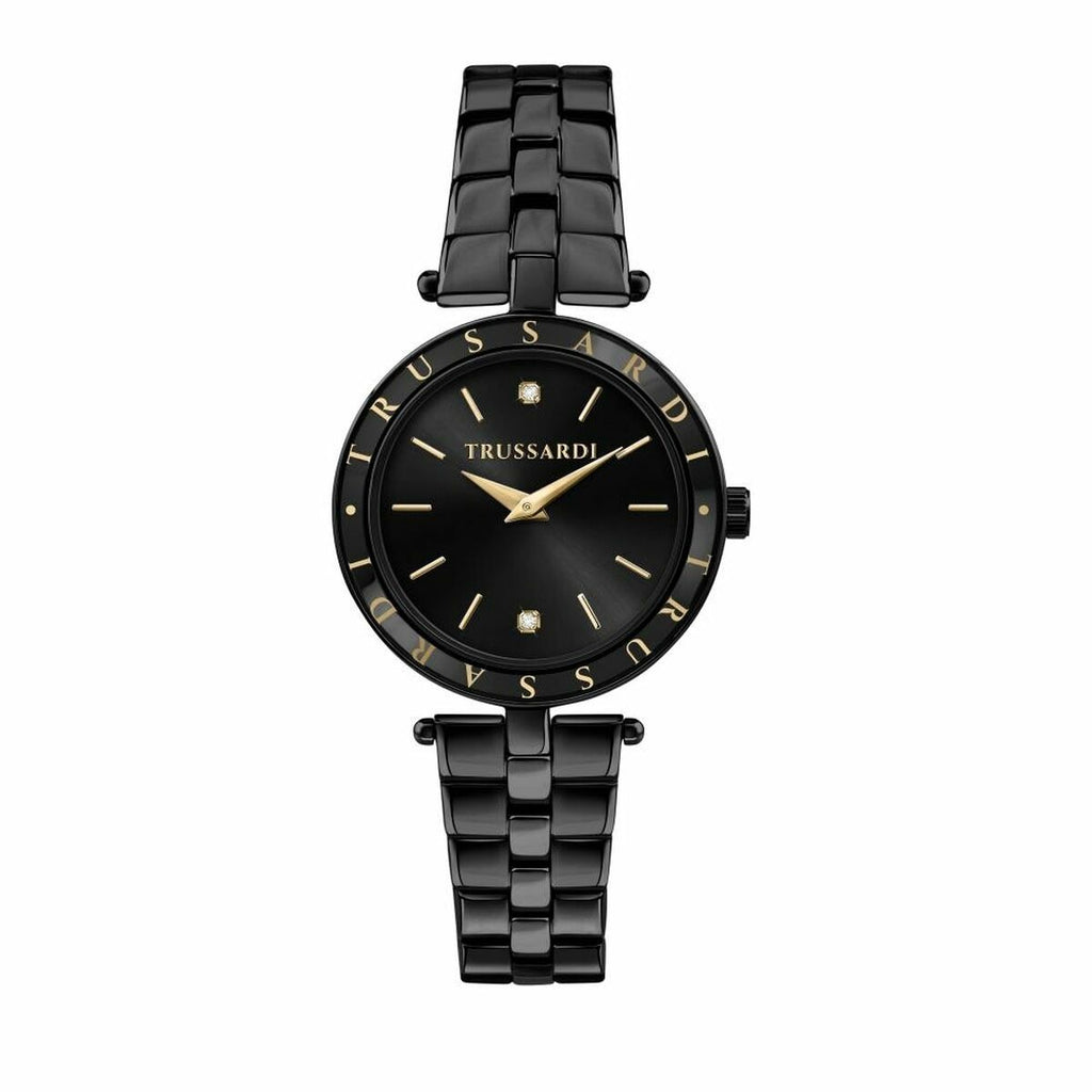 Trussardi Damenuhr – Elegantes Design Schwarz 34 mm