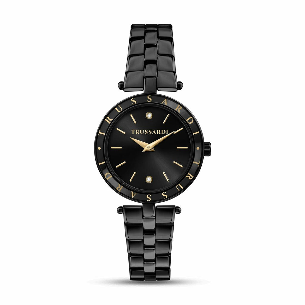 Trussardi Damenuhr – Elegantes Design Schwarz 34 mm