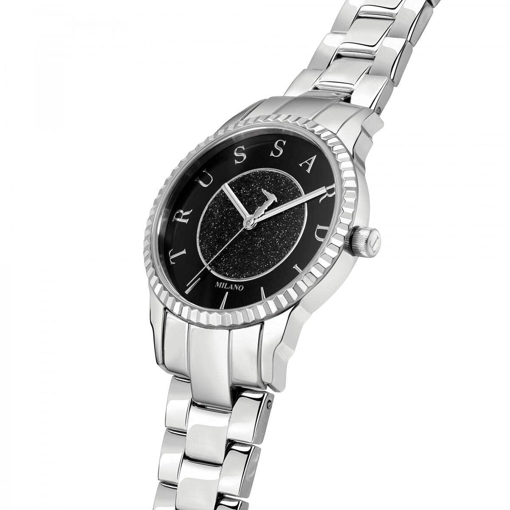 Trussardi Damenuhr R2453144503 Ø 32 mm Silber Schwarz