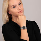 Trussardi Damenuhr R2453144503 Ø 32 mm Silber Schwarz