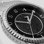 Trussardi Damenuhr R2453144503 Ø 32 mm Silber Schwarz