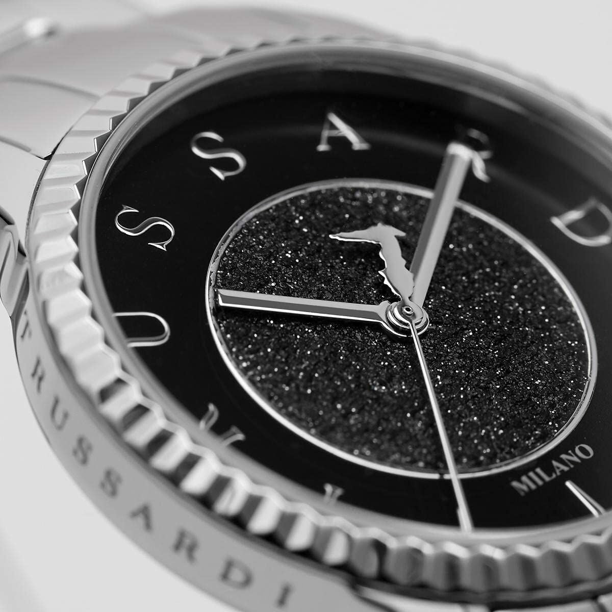 Trussardi Damenuhr R2453144503 Ø 32 mm Silber Schwarz
