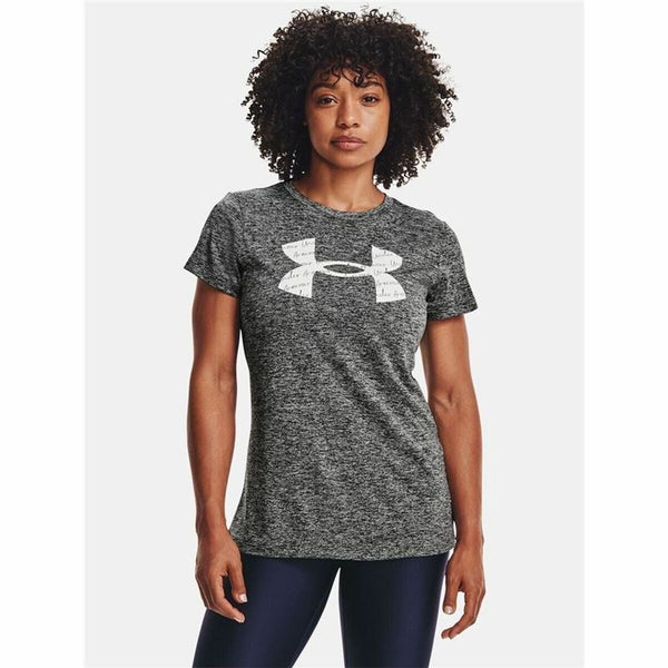 Under Armour Damen Kurzarm-T-Shirt Polyester Grau - Sport & Freizeit