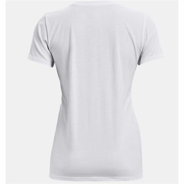 Under Armour Damen Kurzarm-T-Shirt Weiß aus Baumwolle - Sport & Freizeit