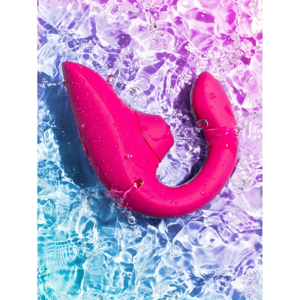 Womanizer Rosa Vibrator gebogen wasserdicht USB-Ladung - Erotik Shop