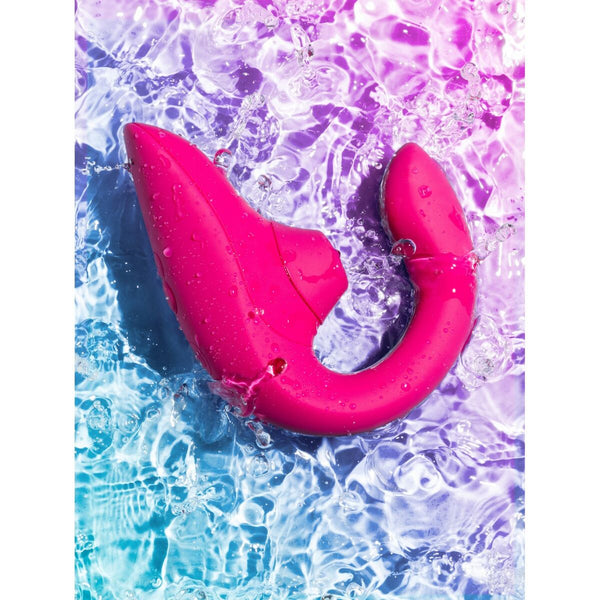 Womanizer Rosa Vibrator gebogen wasserdicht USB-Ladung - Erotik Shop