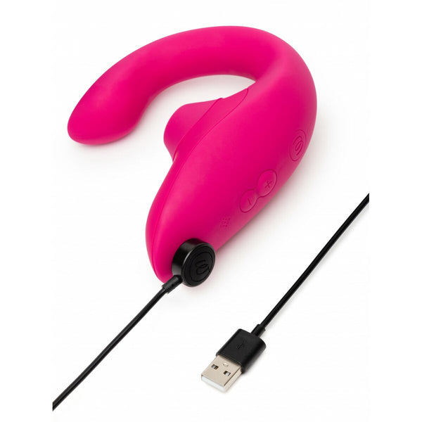 Womanizer Rosa Vibrator gebogen wasserdicht USB-Ladung - Erotik Shop