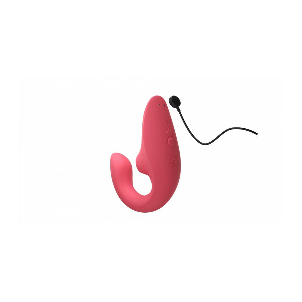 Womanizer Rosa Vibrator gebogen wasserfest USB Ladefunktion - Erotik Shop