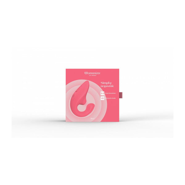 Womanizer Rosa Vibrator gebogen wasserfest USB Ladefunktion - Erotik Shop