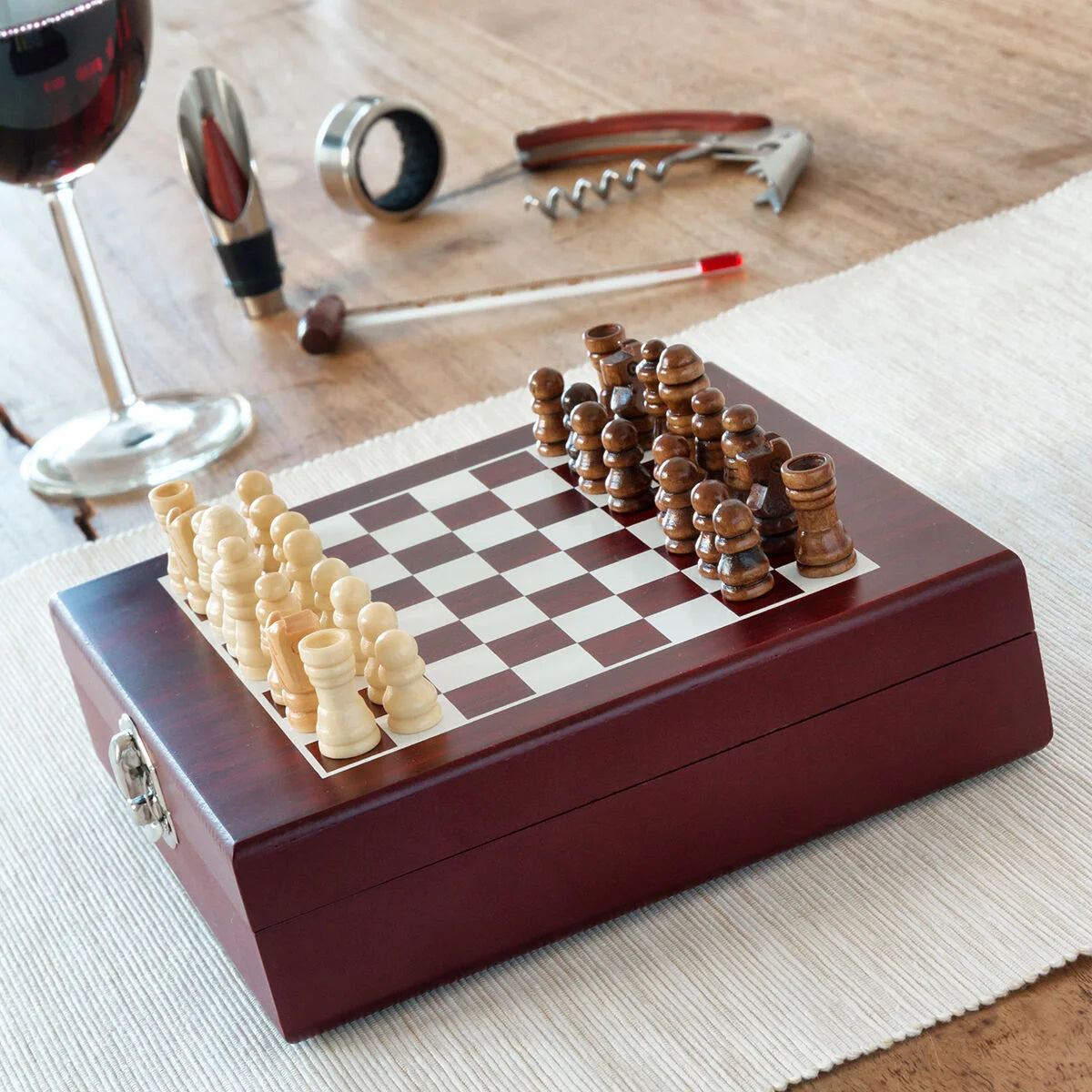 Weinzubehörset mit Schachspiel  37 Stücke – ausgewählte Produktansicht