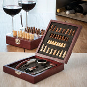 Weinzubehörset mit Schachspiel  37 Stücke