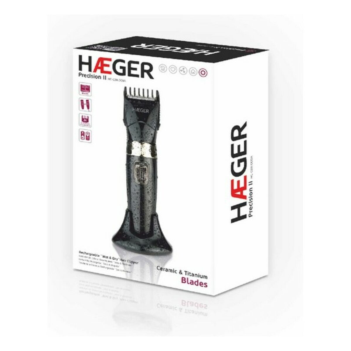 Wiederaufladbarer Elektrorasierer Haeger Precision II