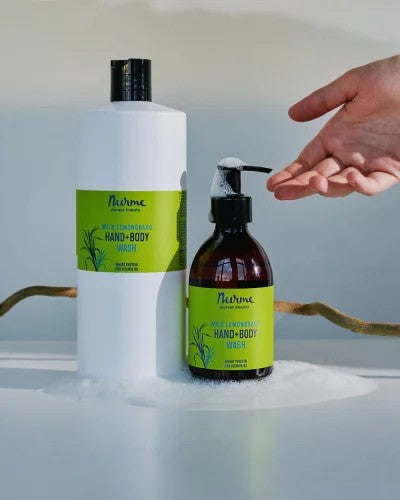 Zitronengras-Dusch- und Handwaschgel, Nachfüllpackung 1000 ml – Produktansicht 2