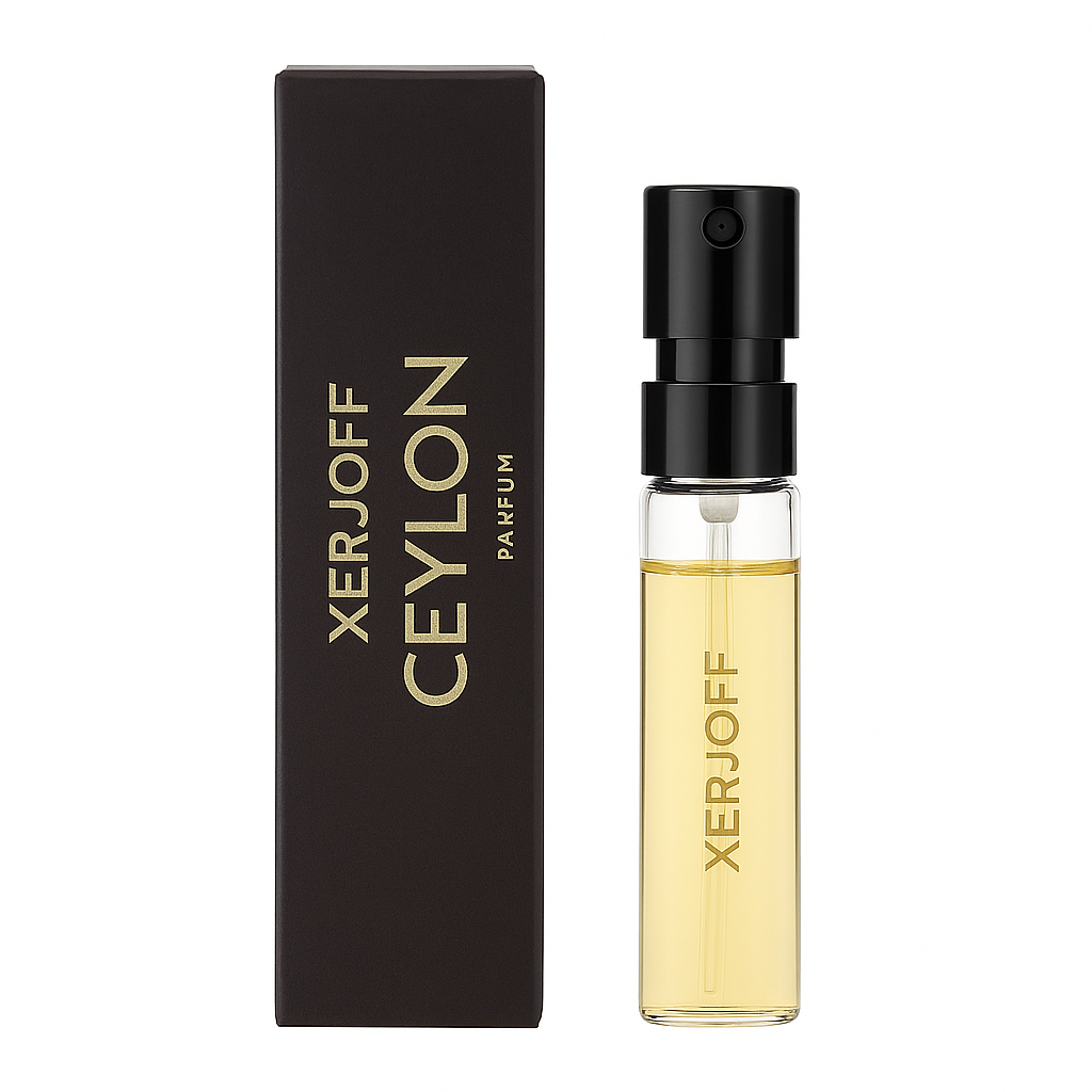 Xerjoff Oud Stars Ceylon Duftprobe mit holzigen Noten verführt, perfekt für Parfumliebhaber