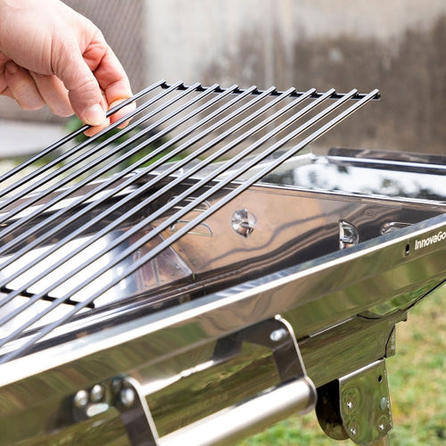 Portable zusammenklappbarer Holzkohlegrill Edelstahl für einfachen Transport, ideal für unterwegs